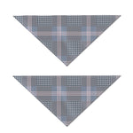 Navy And White Glen Plaid Print Dog Bandana