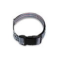 Navy And White Glen Plaid Print Dog Collar