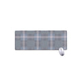 Navy And White Glen Plaid Print Extended Mouse Pad