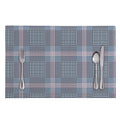 Navy And White Glen Plaid Print Placemat