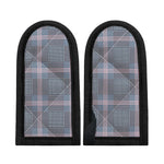 Navy And White Glen Plaid Print Skillet Handle Cover
