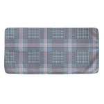Navy And White Glen Plaid Print Towel