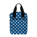 Navy And White Polka Dot Pattern Print Bible Tote Bag