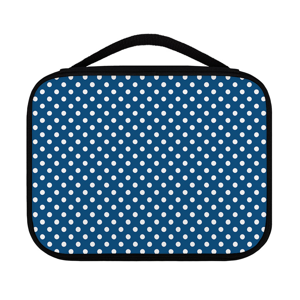 Navy And White Polka Dot Pattern Print Classic Bible Case