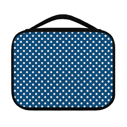 Navy And White Polka Dot Pattern Print Classic Bible Case