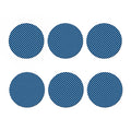 Navy And White Polka Dot Pattern Print Coaster Set