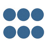 Navy And White Polka Dot Pattern Print Coaster Set