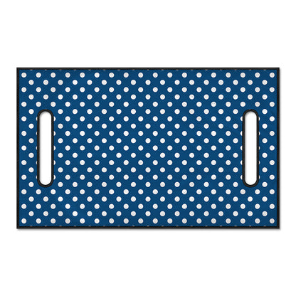 Navy And White Polka Dot Pattern Print Golf Cart Seat Cover