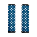 Navy And White Polka Dot Pattern Print Handle Covers