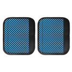 Navy And White Polka Dot Pattern Print Handle Covers