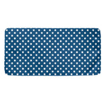 Navy And White Polka Dot Pattern Print Towel