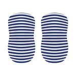 Navy And White Striped Pattern Print Bar Stool Covers