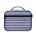Navy And White Striped Pattern Print Briefcase Bible Bag