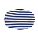 Navy And White Striped Pattern Print Car Side Mirror Covers
