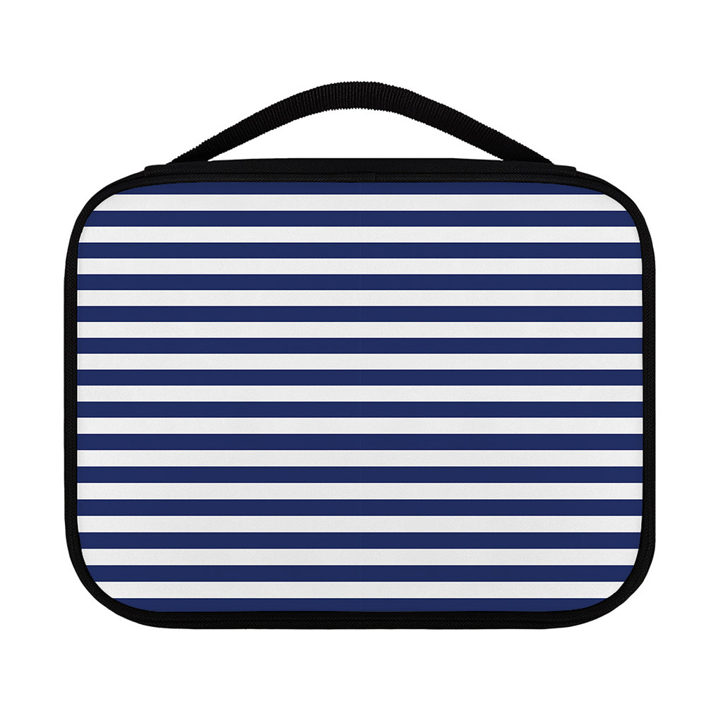 Navy And White Striped Pattern Print Classic Bible Case