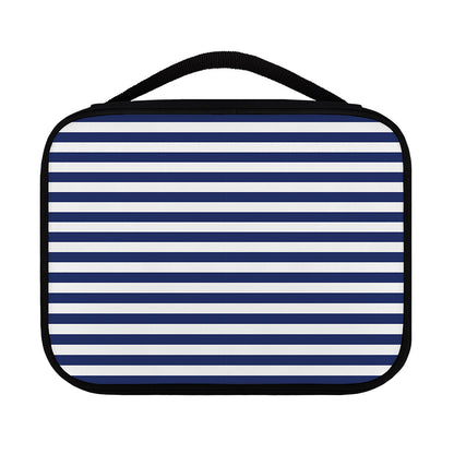 Navy And White Striped Pattern Print Classic Bible Case