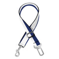 Navy And White Striped Pattern Print Dog Seat Belt