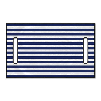 Navy And White Striped Pattern Print Golf Cart Seat Cover