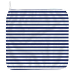 Navy And White Striped Pattern Print Hand Towel