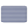 Navy And White Striped Pattern Print Indoor Door Mat