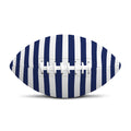 Navy And White Striped Pattern Print Rugby Ball