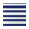 Navy And White Striped Pattern Print Silk Bandana