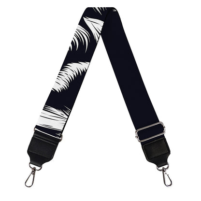 Navy And White Wolf Print Bag Strap