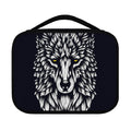 Navy And White Wolf Print Classic Bible Case