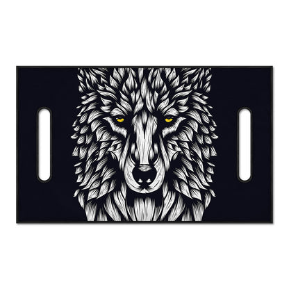 Navy And White Wolf Print Golf Cart Seat Cover