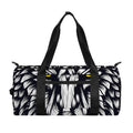 Navy And White Wolf Print Gym Bag
