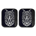 Navy And White Wolf Print Handle Covers