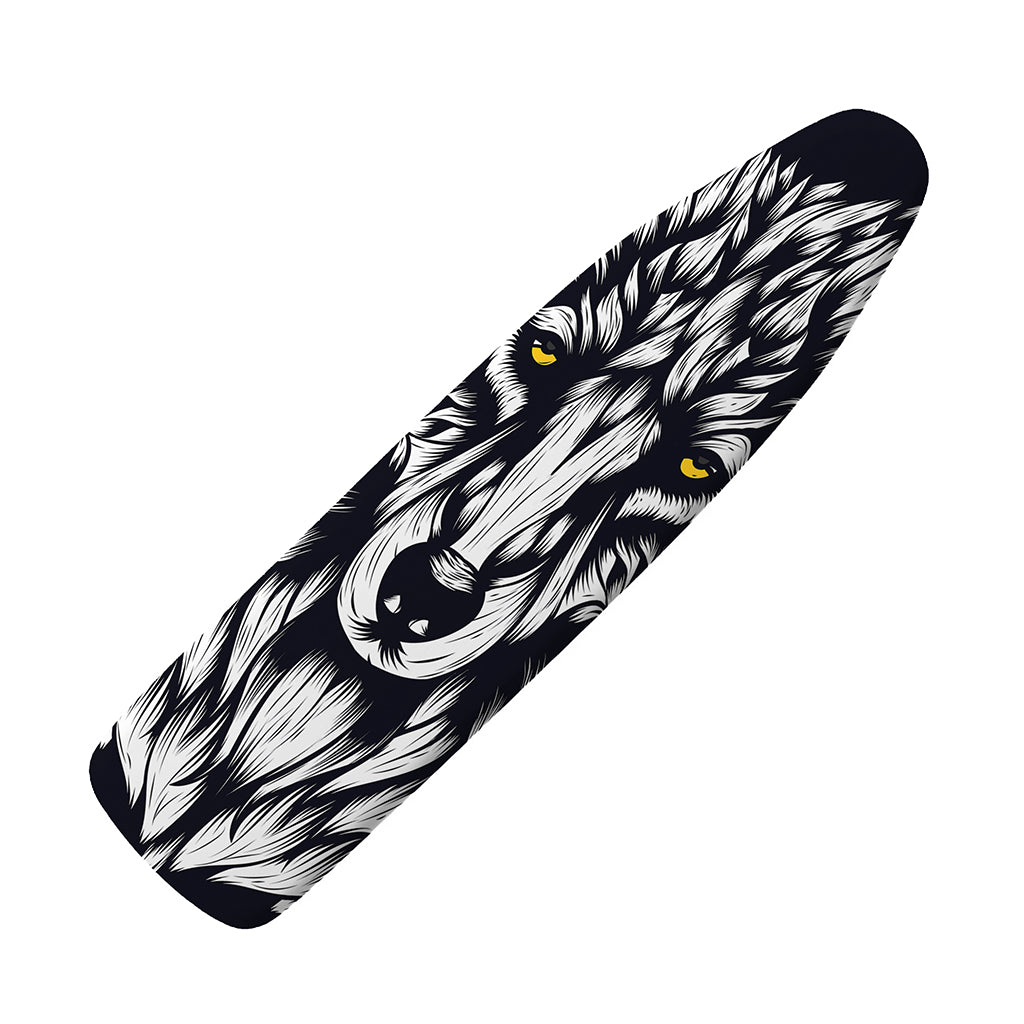 Navy And White Wolf Print Ironing Board Cover