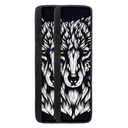Navy And White Wolf Print Refrigerator Handle Covers