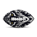 Navy And White Wolf Print Rugby Ball