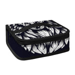 Navy And White Wolf Print Small Lunch Bag