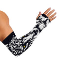Navy And White Wolf Print Sun Protection Arm Sleeves