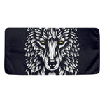 Navy And White Wolf Print Towel
