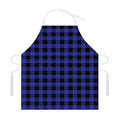 Navy Blue And Black Buffalo Check Print Adjustable Apron