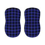 Navy Blue And Black Buffalo Check Print Bar Stool Covers