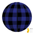 Navy Blue And Black Buffalo Check Print Basketball