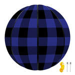 Navy Blue And Black Buffalo Check Print Basketball
