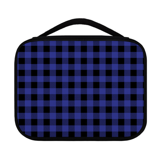 Navy Blue And Black Buffalo Check Print Classic Bible Case