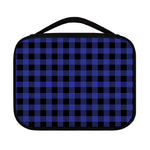 Navy Blue And Black Buffalo Check Print Classic Bible Case