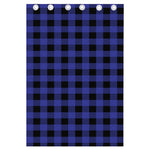 Navy Blue And Black Buffalo Check Print Curtain