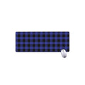 Navy Blue And Black Buffalo Check Print Extended Mouse Pad