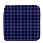 Navy Blue And Black Buffalo Check Print Hand Towel