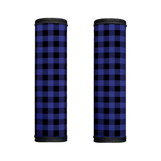 Navy Blue And Black Buffalo Check Print Handle Covers