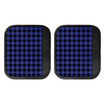 Navy Blue And Black Buffalo Check Print Handle Covers