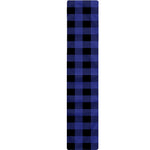 Navy Blue And Black Buffalo Check Print Table Runner