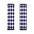 Navy Blue And White Argyle Pattern Print Handle Covers